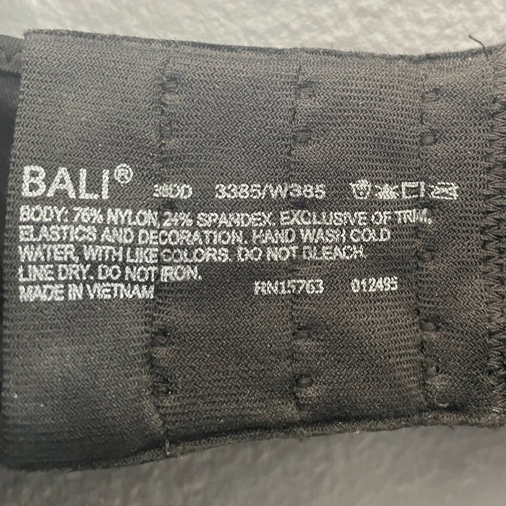 Bali Minimizer Bra Underwire Black 38DD set of 2 - Picture 4 of 8